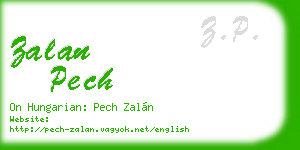 zalan pech business card